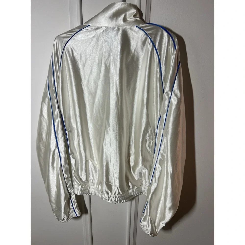 Puma x Fenty T7 Piping Track Jacket Mens Large Warm White 633626-87 NWT